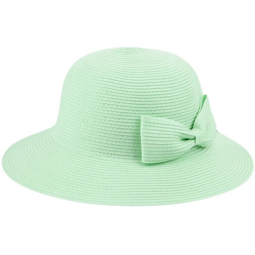 Angela & William Poly Braid Bucket Sun Hat with Ribbon